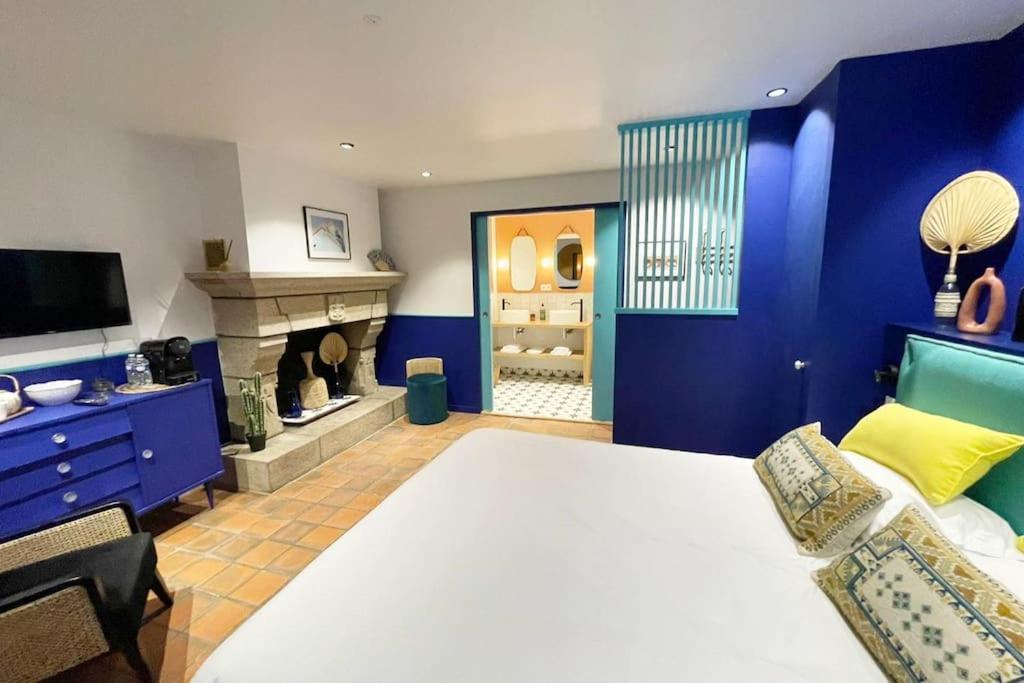 Chambre Majorelle - Rdc - Plage 50M - Rue Gratuite Saint-Malo Exteriér fotografie