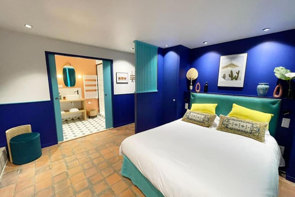 Chambre Majorelle - Rdc - Plage 50M - Rue Gratuite Saint-Malo Exteriér fotografie