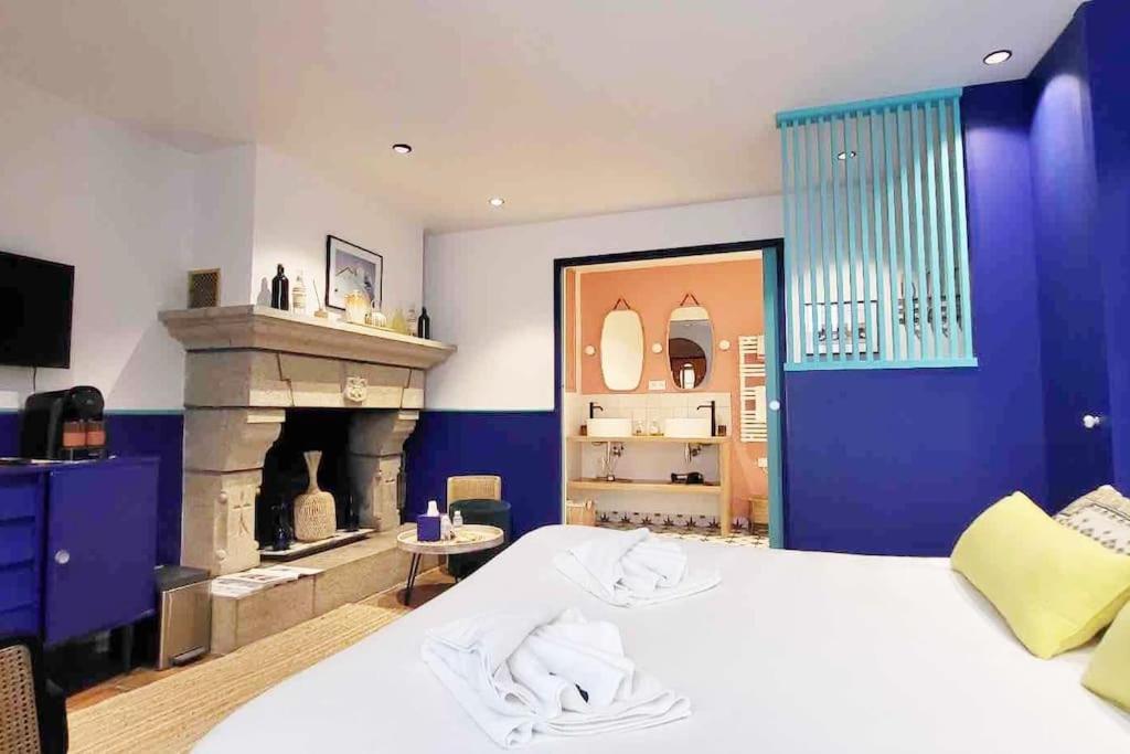 Chambre Majorelle - Rdc - Plage 50M - Rue Gratuite Saint-Malo Exteriér fotografie